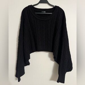 Fashion Nova Charcoal Knit Top